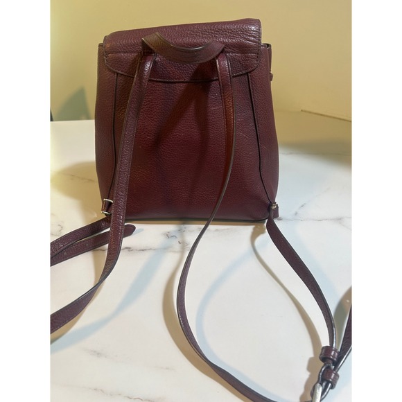 Kate Spade Hayes Street Teagan Burgundy Leather Suede Backpack Bag PXRU9171 main image 4